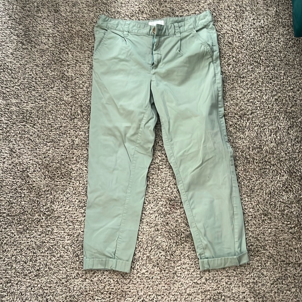 Light green anthropology, baggy jeans